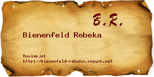 Bienenfeld Rebeka névjegykártya